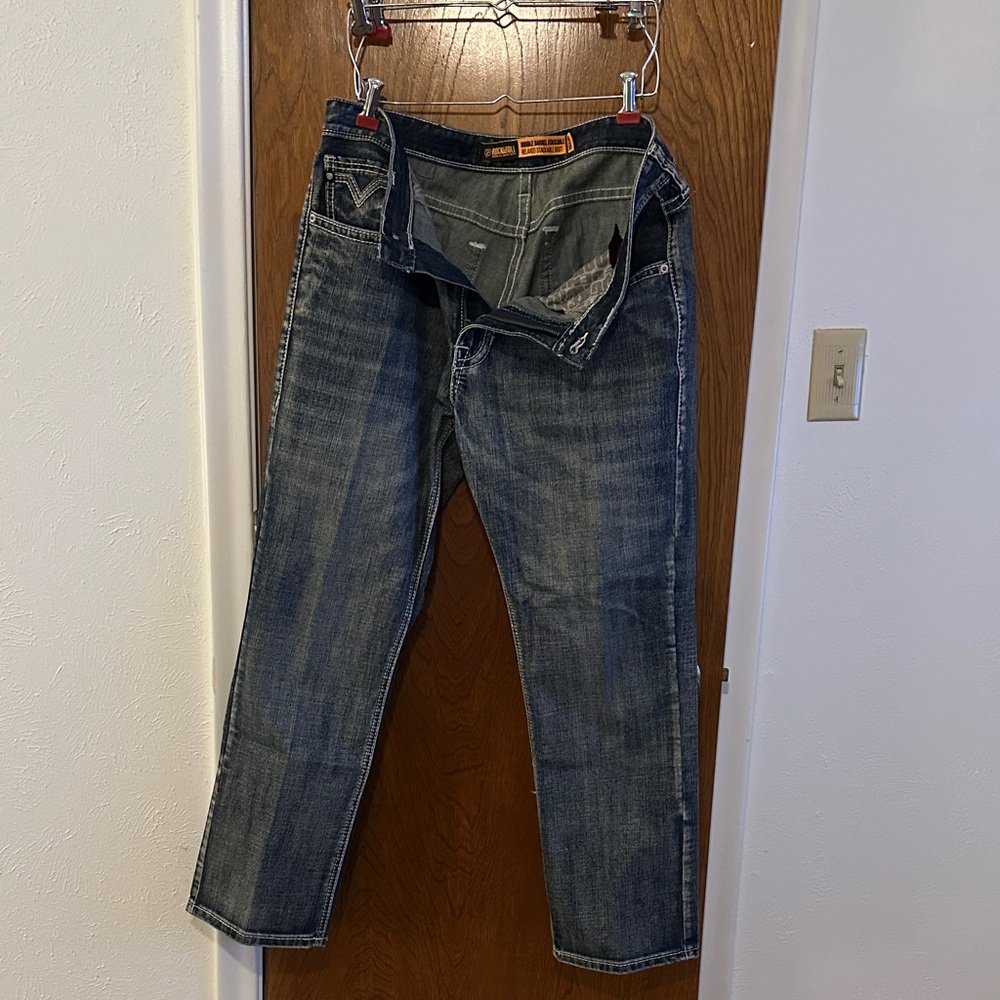 Classic Denim Straight-Leg Jeans